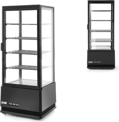 Zdjęcie produktu dla Hendi 233269, Lodówka witrynowa, Wolnostojący, Czarny, 98 l, 2 - 6 °C, R600a