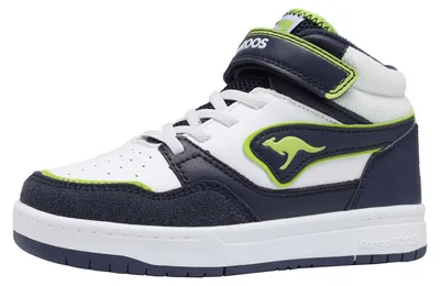 Produktbild von KangaROOS K-CP Dunkin Mid EV High-Top Kinder Uni Sneaker 10267 weiß/blau , Schuhgröße:34 EU