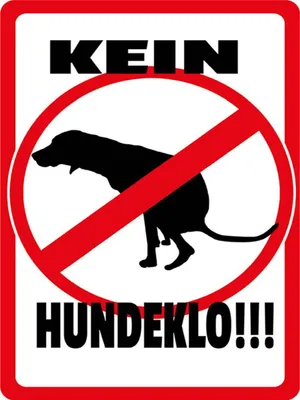 Produktbild von vianmo Holzschild 40x30 cm Kein Hundeklo Tiere Hund