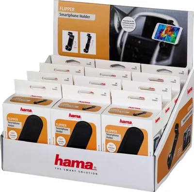 Produktbild von Hama Smartphone-Halter "Flipper" 360° drehbar Halterung Auto KFZ