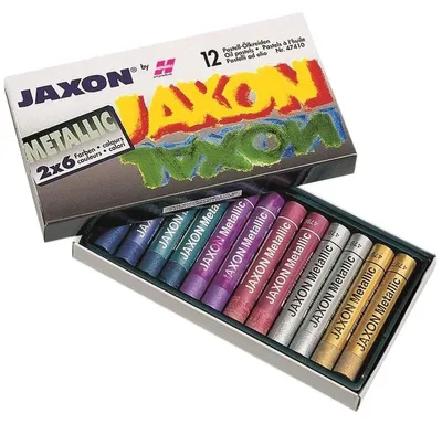 Produktbild von JAXON Pastellölkreiden Metallicfarben 12 Stück
