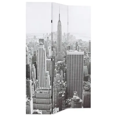 Immagine prodotto di Paravento Pieghevole 120x170 cm Stampa New York Bianco e Nero