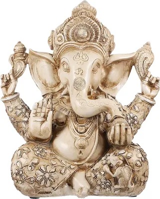 Immagine prodotto di Figura elefante statua Buddha scultura India Ganesh Ganpati per tavolo/ufficio - felicità, ricchezza, arte in casa