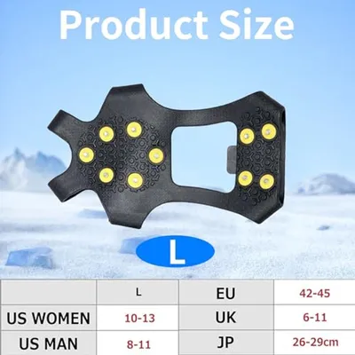 Antirutsch Schuhspikes für Schnee und Eis - Steigeisen für Damen, Herren und Kinder