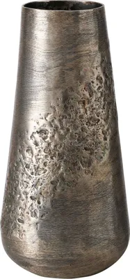 Produktbild von BOLTZE Dekovase "Toffan" aus Aluminium in Antiksilber, Vase Blumenvase