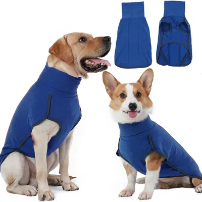 Zdjęcie produktu dla Bluza dla psa, polarowa, ciepła, niebieska, rozmiar XL