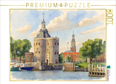 Produktbild von CALVENDO Puzzle Blick auf Enkhhuisen | 1000 Teile Lege-Größe 64x48cm Foto-Puzzle für glückliche Stunden
