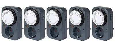 Produktbild von 5er Set - brennenstuhl Tageszeitschaltuhr MZ 20, anthrazit