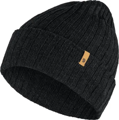 Produktbild von Fjällräven 77387550, Erwachsener, Uni, Kappe, Schwarz, Wollstrickmütze, 40 g