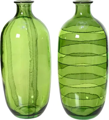 Produktbild von Decoris Vase recyceltes Glas grün 31cm nachhaltige Wohnaccessoires