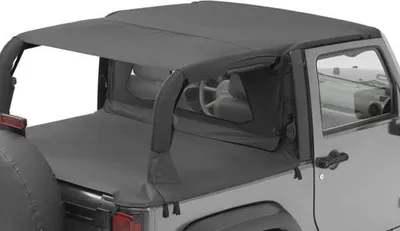 Zdjęcie produktu dla Safari Bikini Top Pokrowiec czarny Bestop Jeep Wrangler JK od 07 do 09