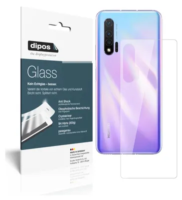 Produktbild von 1x Schutzfolie für Huawei nova 6 Rückseite - Anti-Shock 9H Folie dipos Glass Kunststoffglas