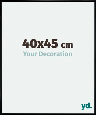 A graphic displaying text about a product size and a placeholder for decoration.