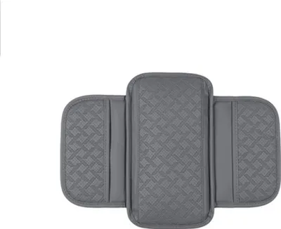 Produktbild von INF Universal Auto Armlehnenpolster - Erhöhung mit Stauraum, Mehrere Farben Grau