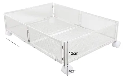 Produktbild von Aufbewahrungsbox, faltbares Design, einfache Mobilität, Weiß