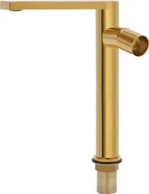 Produktbild von Küchearmatur Edelstahl  Wasserhahn Bad Küche Armatur Badarmatur Waschtischarmatur Gold