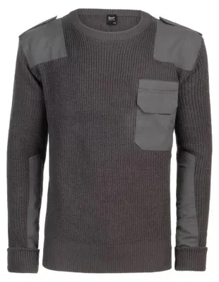 Zdjęcie produktu dla Brandit MILITARY Army Crewneck Pullover Sweater grau - M