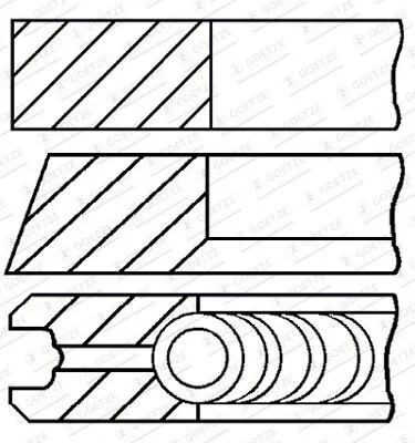 Produktbild von Kolbenringsatz GOETZE 08-432300-00