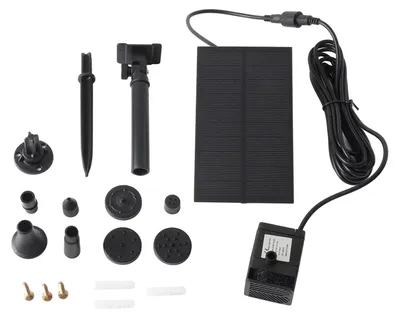 Obrázok produktu pre Solárne čerpadlo do fontány, 5,5 V, 1,5 W, kúpeľ pre vtáky z polykryštalického kremíka