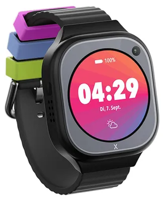 Produktbild von X6 Pro eSIM Kinder Smartwatch in Schwarz: Perfekte Begleitung für Ihre Kleinen im Telekom Netz