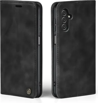 Produktbild von Handy Hülle für Samsung Galaxy A14 / A14 5G Klapphülle Bookcase Flip Cover Handy Tasche Etui Farbe: Schwarz