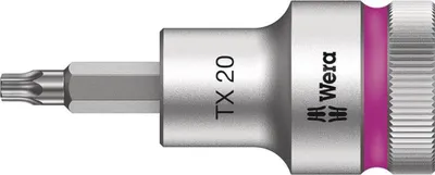 Image de Wera - 8767 C HF Embout TORX® Zyklop à emmanchement 1/2" avec fonction de retenue , TX 20 x 60 mm ; 5003830001