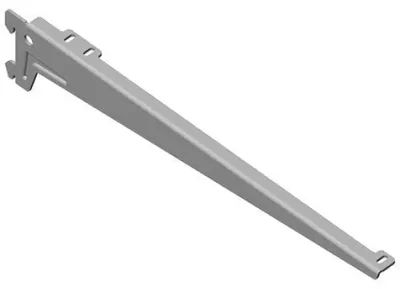 Produktbild von Element-System Winkelträger weiß-alu 380 mm mit 2 Einhängehaken