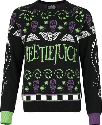 Produktbild von Beetlejuice Weihnachtspullover Damen Strange And Unusual multicolor XXL