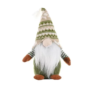 Produktbild von Heikoeco® Weihnachten Deko Wichtel, Gesichtslose Puppen, Grüner Weihnachtsmann Ornament, niedliche Weihnachtsschmuck für festliche Desktop-Dekoration,