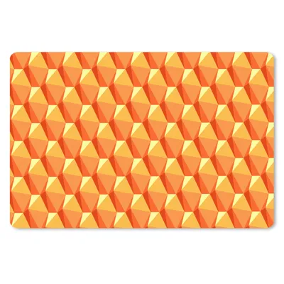 Produktbild von MuchoWow® Mauspad Mousepad Orange - Muster - 3D 27x18 cm - Mousepads - Maus Mat - Pad - Mausunterlage - Büroartikel - Desk Matten