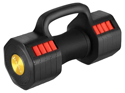Immagine prodotto di HMS Manubrio regolabile HL05 3 in 1: kettlebell e impugnatura per flessioni, fino a 11,34 kg