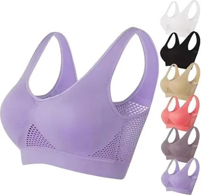 Produktbild von Atmungsaktiver Cool Liftup Air-BH, 2024 Neuer Großer Größe Air-BH Atmungsaktiv und Bequem Mesh Sport-BH für Frauen