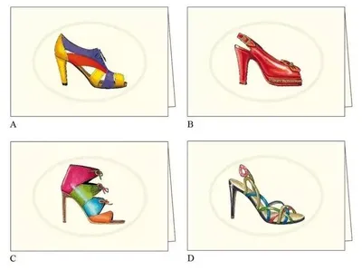 Imagen del producto de Tarjeta con sobre AGR 053, para zapatos, 11,5x17 cm, marca ROSSI