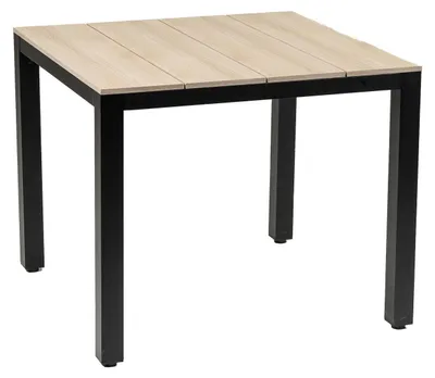 Produktbild von Gartentisch Limasol | 90x90cm | Polywood & Aluminium | Holz