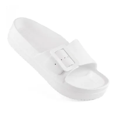 Produktbild von Damen-Schaumstoff-Plateausandalen mit Schnalle Big Star NN274A661 Weiß 41