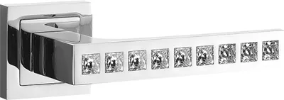 Produktbild von GLORIA Klamka Premium na Rozecie Chrom Dla Drzwi Wewnętrznych 38-45mm, Długość Rękojeści 129mm, Znal, Montaż w Zestawie