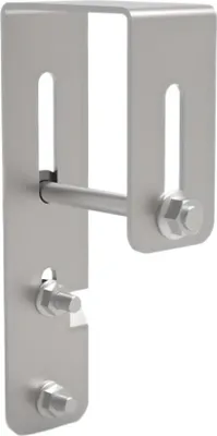Produktbild von TZIPower 2 Eckhaken für Balkonkraftwerk PV Module, Balkonmontage, Aluminium, stabil, rostfrei, witterungsbeständig