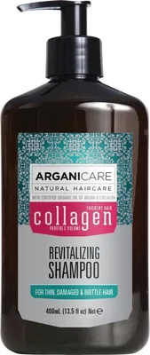 Obrázek produktu pro Šampon ARGANICARE s kolagenem pro slabé a poškozené vlasy, 400 ml