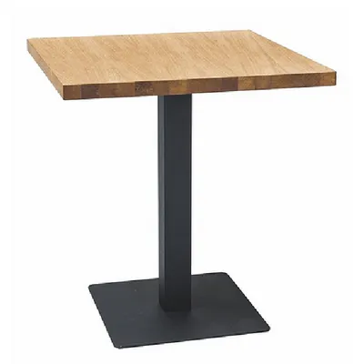 Obrázek produktu pro Jídelní stůl KYRYLO 1 - 70x70, dub / černý