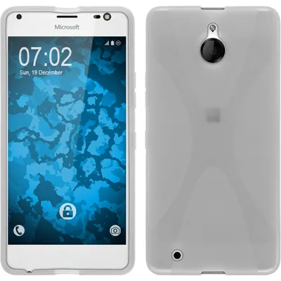 Produktbild von PhoneNatic Case kompatibel mit Microsoft Lumia 850 - clear Silikon Hülle X-Style Cover
