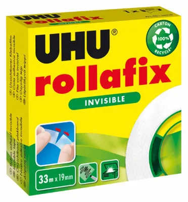 Image de UHU Klebeband rollafix invisible 33mx19mm