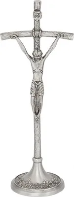 Immagine prodotto di Croce papale eretta in argento - patina 31 cm