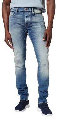 Image de G-STAR Jeans slim pour hommes, modèle 3301, multicolores (teinture effet délavé "Faded new Moon", référence 51001-C052-H4)