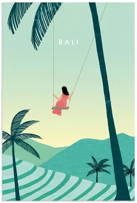 Produktbild von ARTland Wandbild Alu für Innen & Outdoor Bali Größe: 60x90 cm