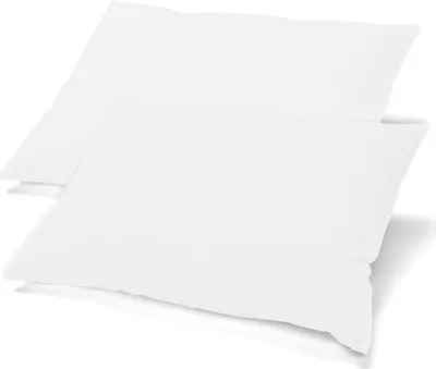 Produktbild von Doppelpack BeBasic Bezug 40x80 weiß Mikrofaser Jersey Reißverschluss