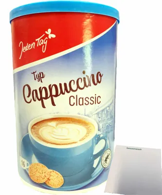 Produktbild von Jeden Tag Cappuccino Classico (200g Dose) + usy Block