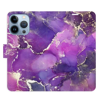 Obrázek produktu pro Flipové pouzdro iSaprio - Purple Marble pro iPhone 13 Pro