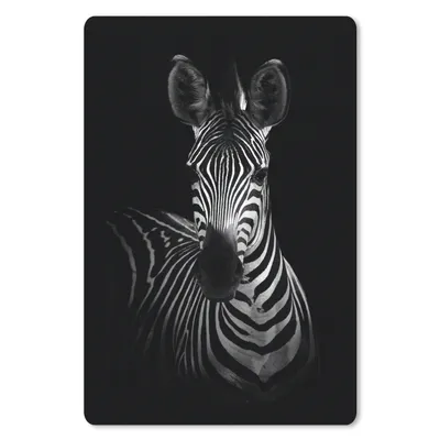 Produktbild von MuchoWow® Mauspad Mousepad Zebra - Schwarz - Weiß - Tiere 40x60 cm - Mousepads - Maus Mat - Pad - Mausunterlage - Schreibtisch Accesoire