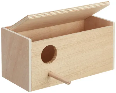 Immagine prodotto di Cassetta nido per pappagallini Nobby 28,5 x 14,0 x 14,0 cm, foro a sinistra
