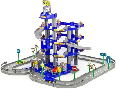 Produktbild von Wader Garage Parkhaus Parkgarage Autogarage 4 Ebenen und Spielstraße blau grau